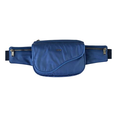 Belt bag Dior Homme Blue in Synthetic .